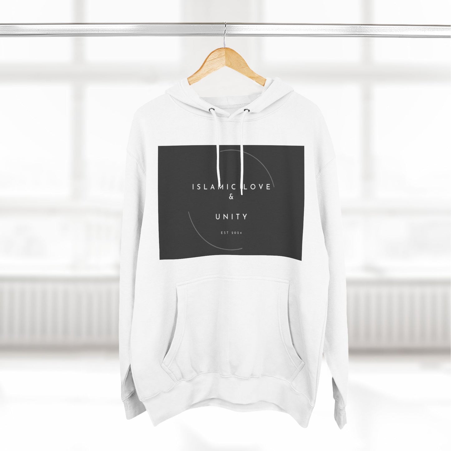 Three-Panel Fleece Hoodie